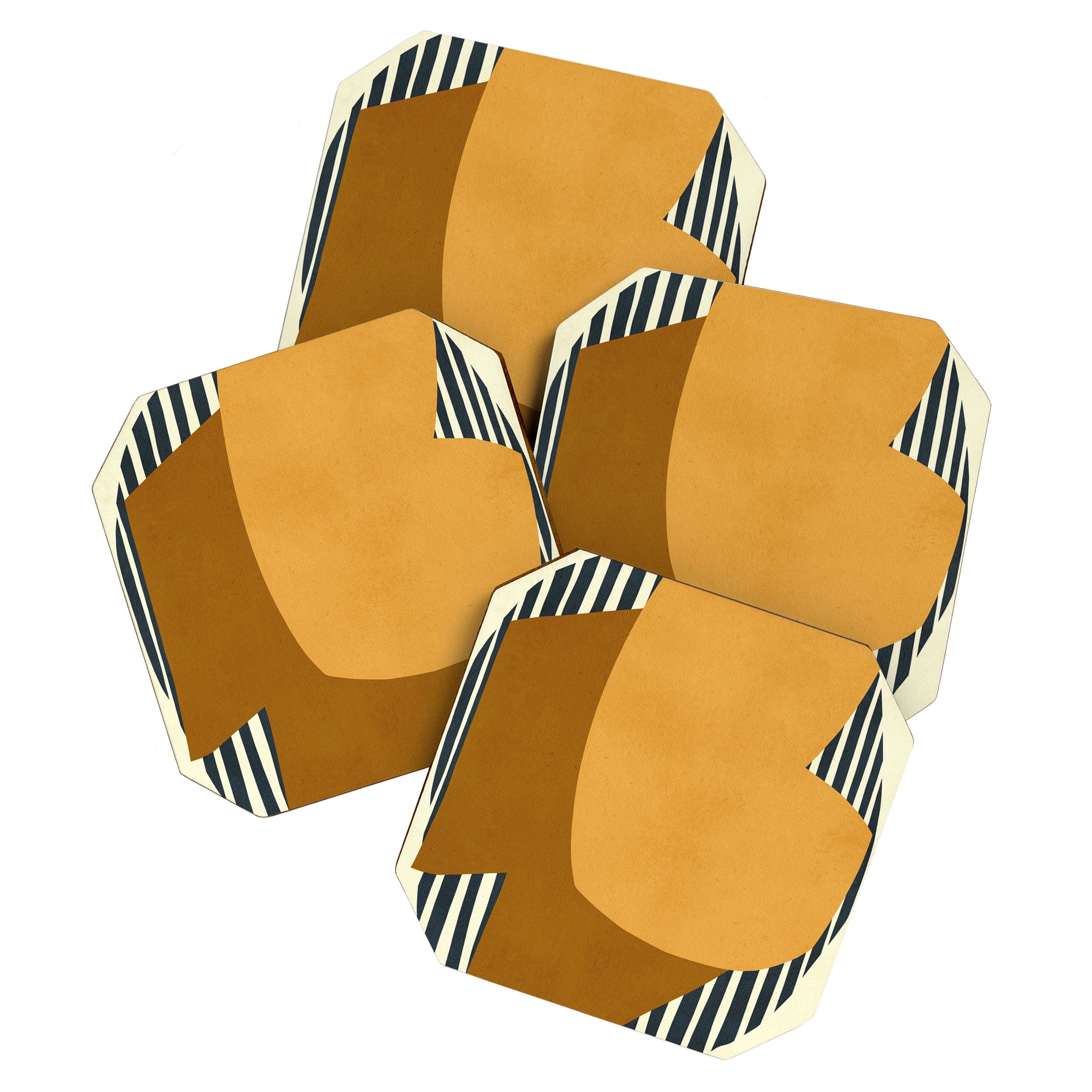 Modern abstract shape N01 Coaster Gallery Image 1