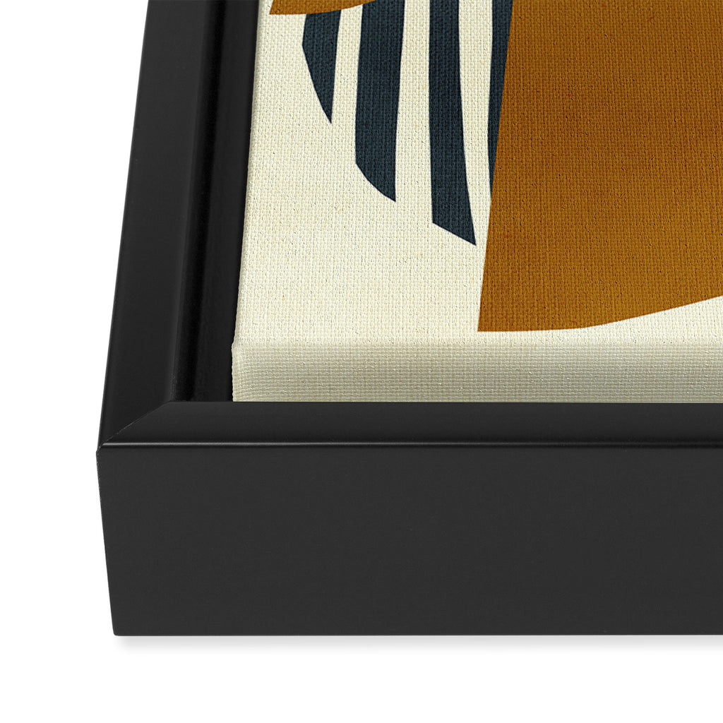 Modern abstract shape N01 Framed Canvas Print Gallery Image 3