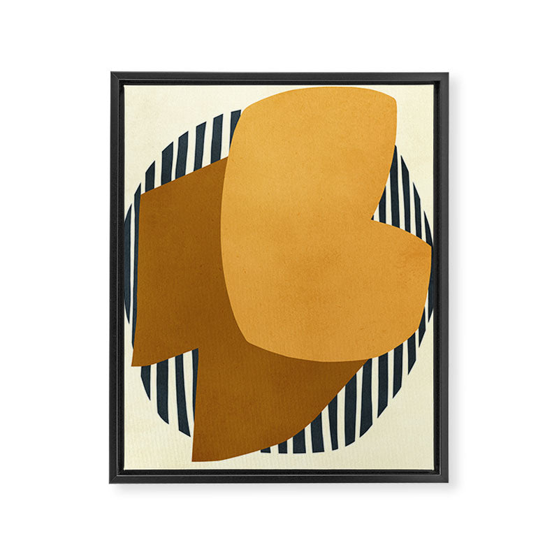 Modern abstract shape N01 Framed Canvas Print Gallery Image 6