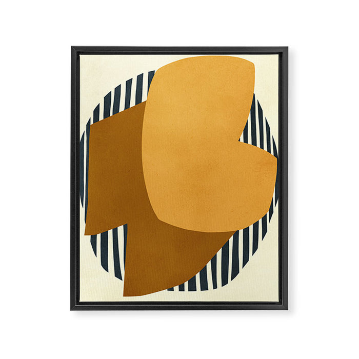Modern abstract shape N01 Framed Canvas Print Gallery Image 1