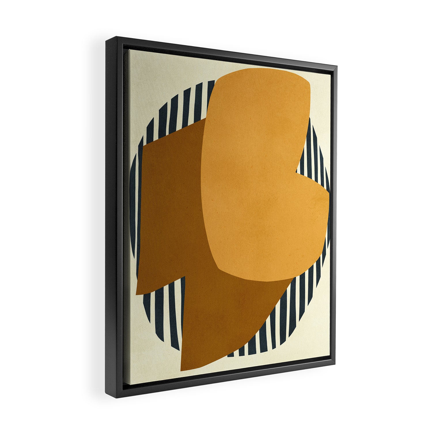 Modern abstract shape N01 Framed Canvas Print Gallery Image 2