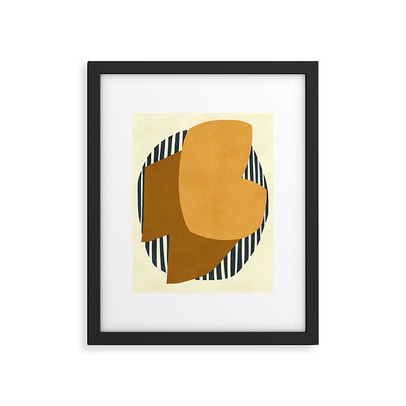 Modern abstract shape N01 Framed Art Print Gallery Image 5