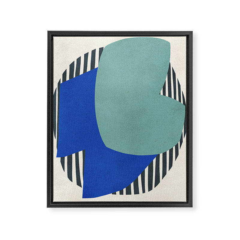 Modern abstract shape N02 Framed Canvas Print Gallery Image 6
