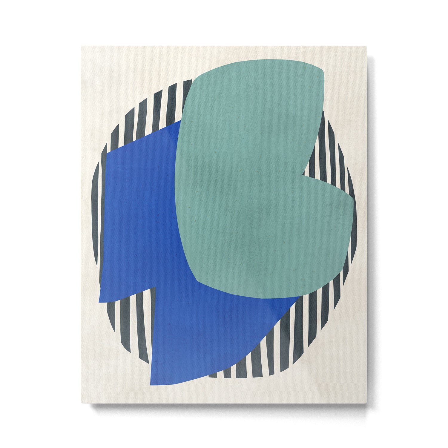 Modern abstract shape N02 Metal Print Gallery Image 4