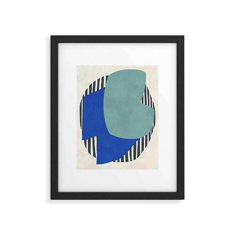 Modern abstract shape N02 Framed Art Print Gallery Image 5