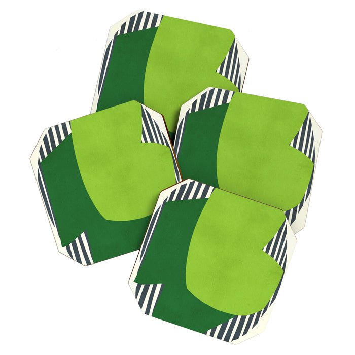 Modern abstract shape N03 Coaster Gallery Image 1
