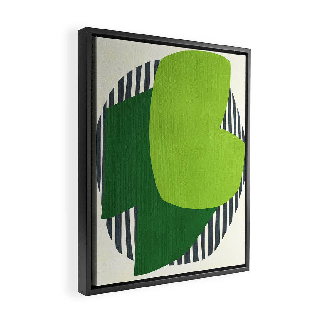 Modern abstract shape N03 Framed Canvas Print Gallery Image 2