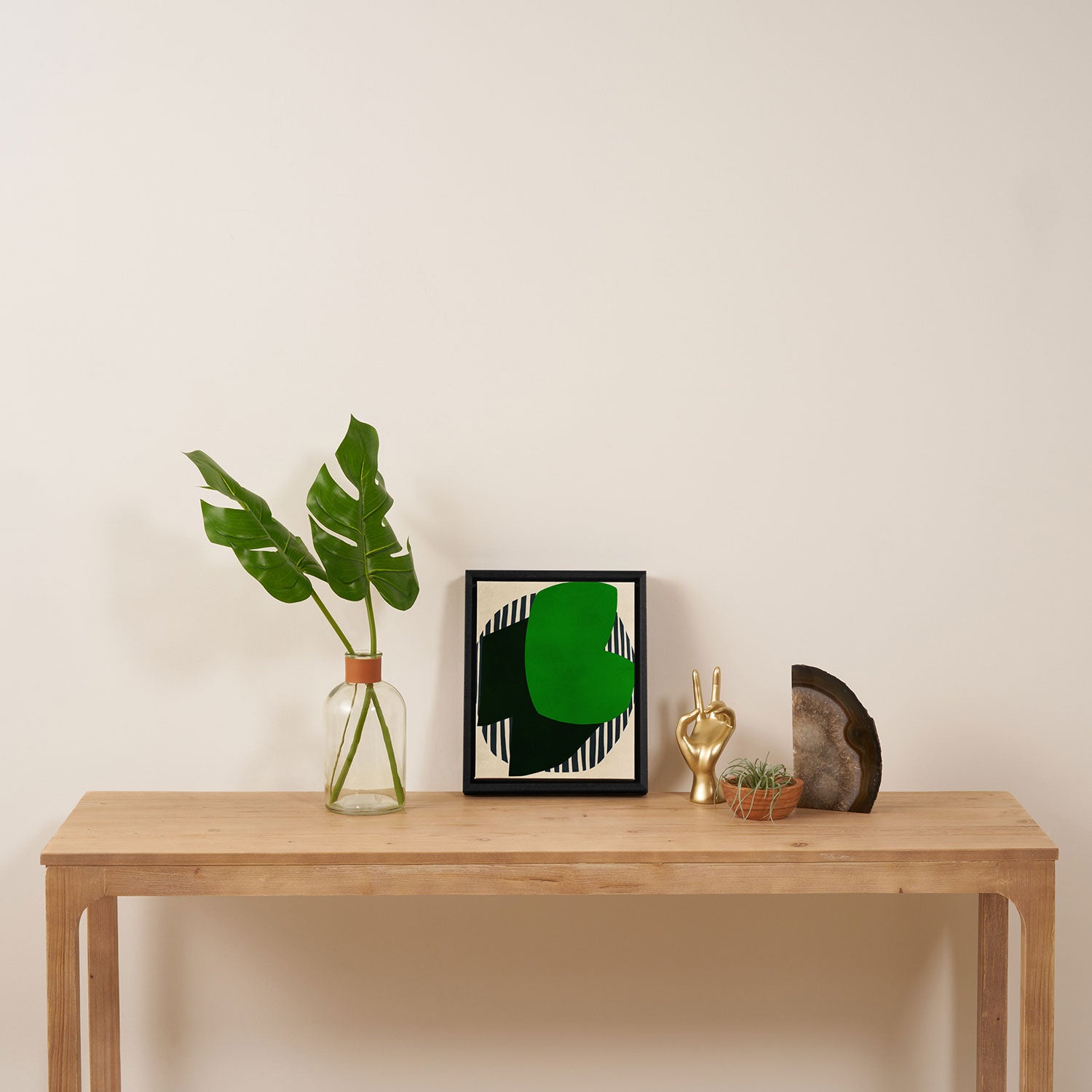 Modern abstract shape N04 Framed Canvas Print Gallery Image 4