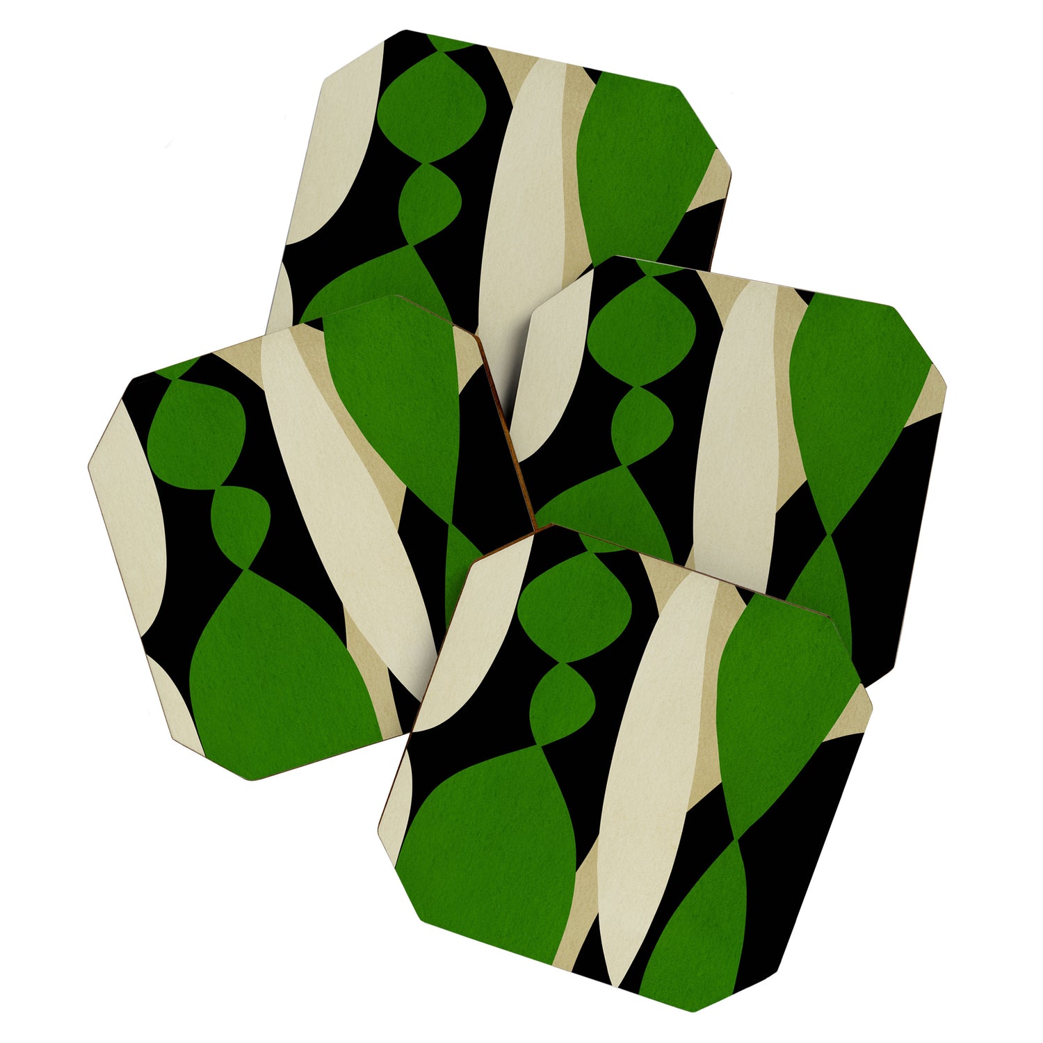 Modern shapes composition N01 Coaster Gallery Image 1