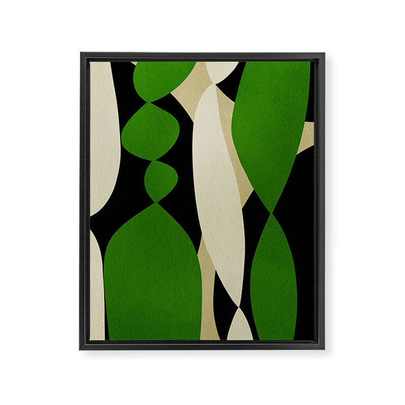 Modern shapes composition N01 Framed Canvas Print Gallery Image 6