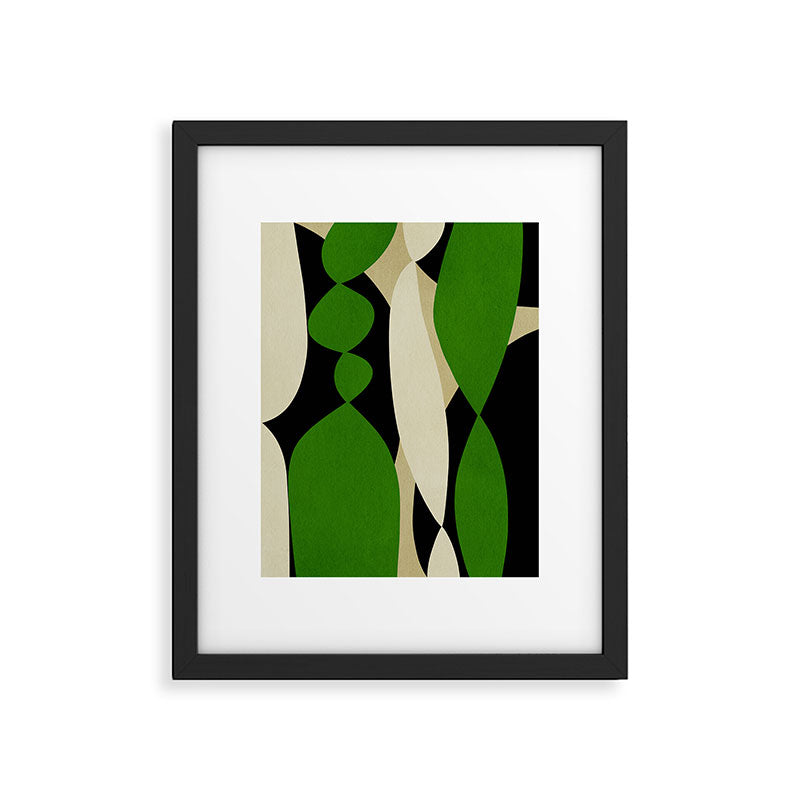 Modern shapes composition N01 Framed Art Print Gallery Image 5