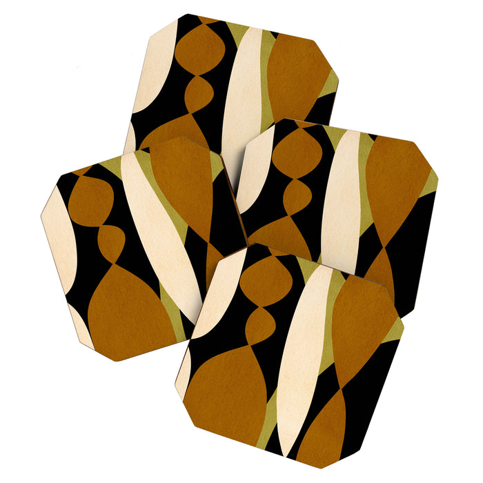Modern shapes composition N02 Coaster Gallery Image 1
