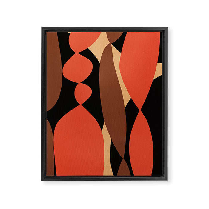 Modern shapes composition N03 Framed Canvas Print Gallery Image 1
