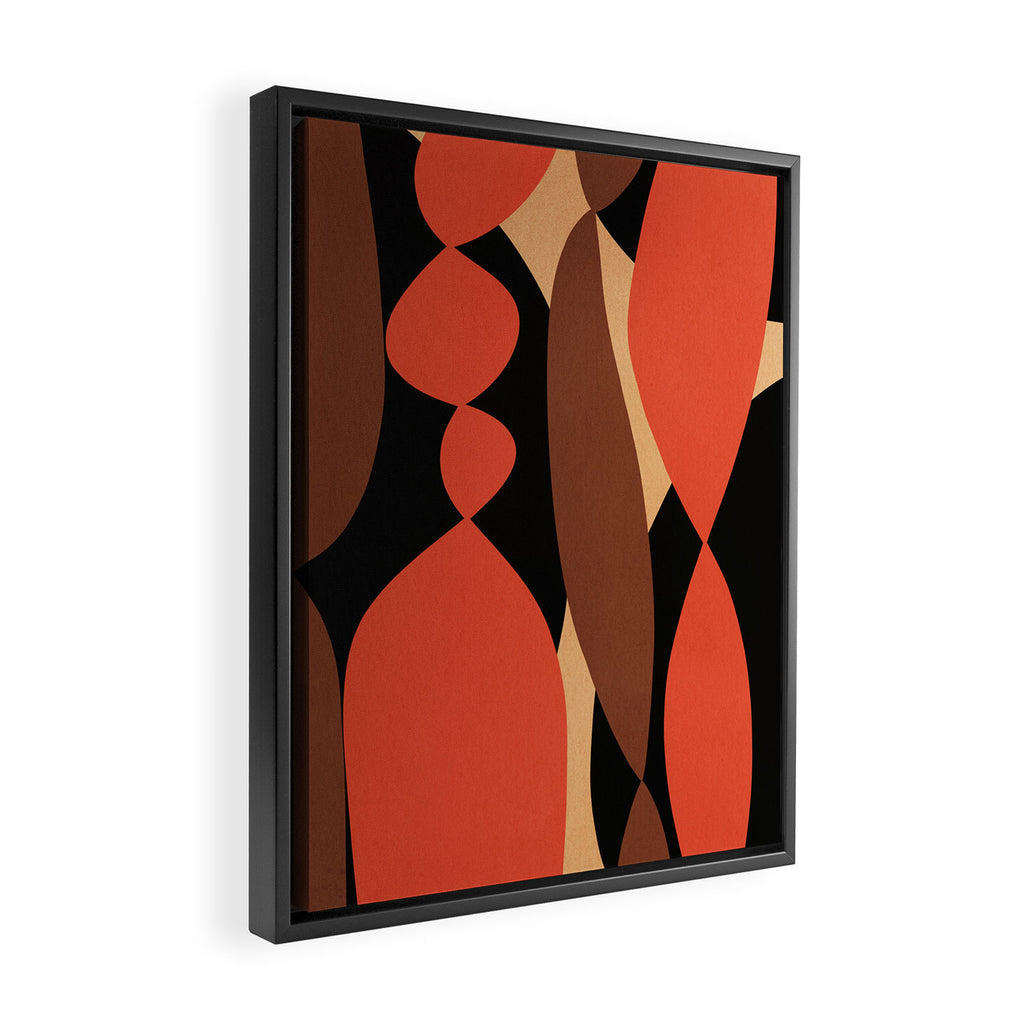 Modern shapes composition N03 Framed Canvas Print Gallery Image 2