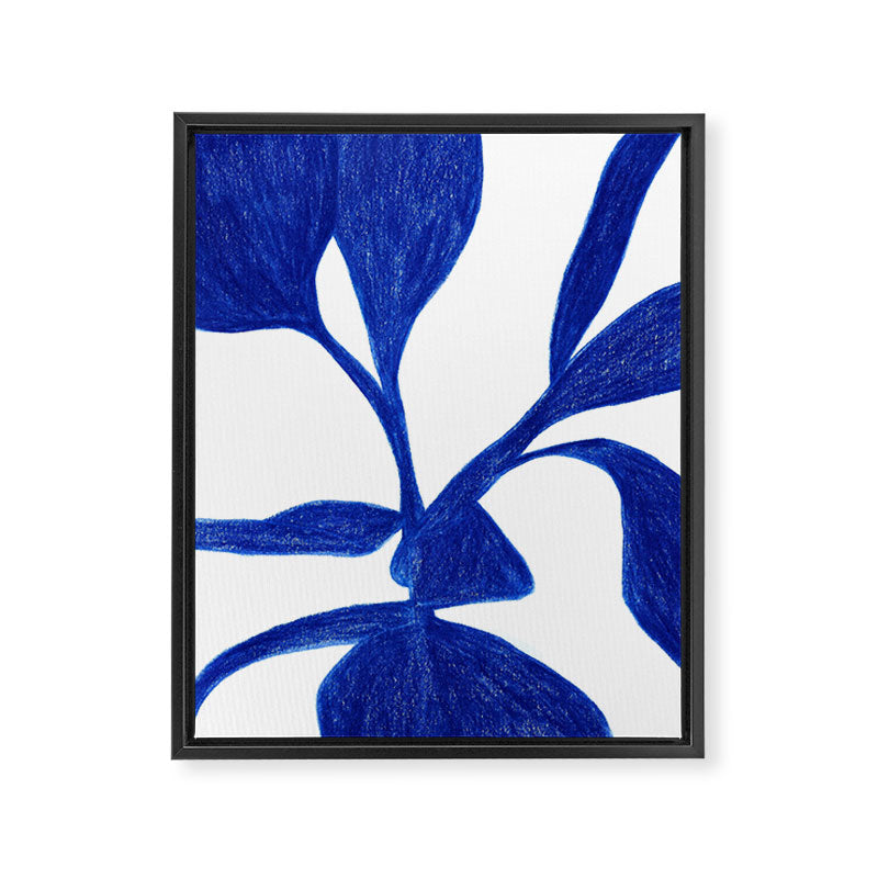 Plant blue  Framed Canvas Print Gallery Image 6