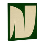 simple abstract shape-02 green Canvas Print Gallery Image 6