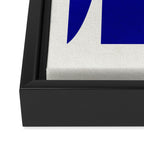 simple abstract shape-03 blue Framed Canvas Print Gallery Image 3