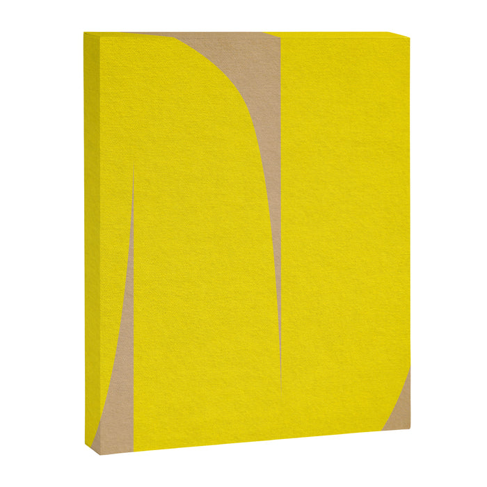 simple abstract shape-04 yellow Canvas Print Gallery Image 1