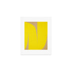 simple abstract shape-04 yellow Art Print Gallery Image 1
