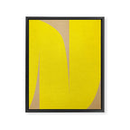 simple abstract shape-04 yellow Framed Canvas Print Gallery Image 6
