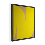 simple abstract shape-04 yellow Framed Canvas Print Gallery Image 2