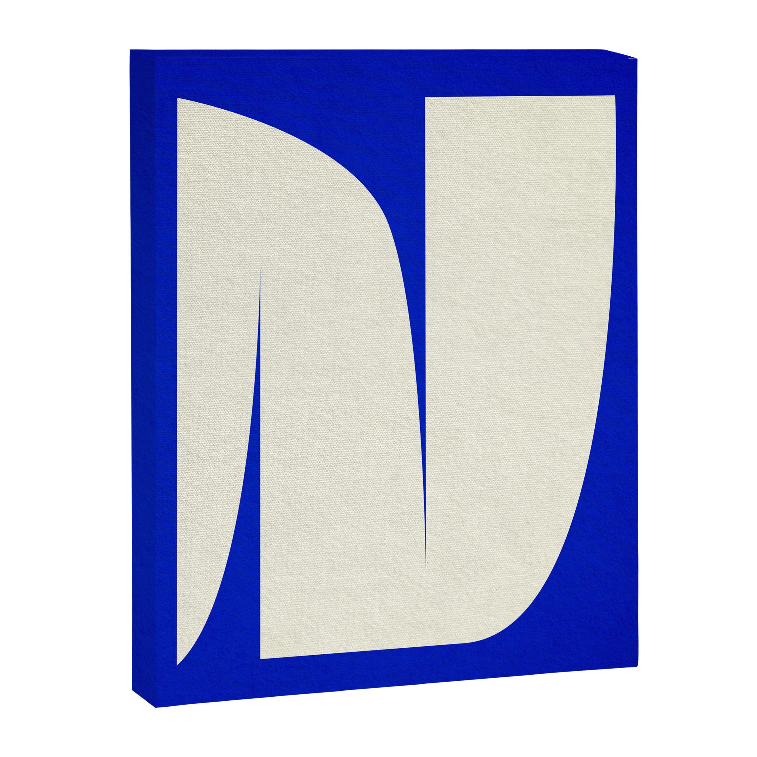 simple abstract shape-blue01 Canvas Print Gallery Image 6