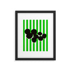 Still life - green stripe Framed Art Print Gallery Image 6