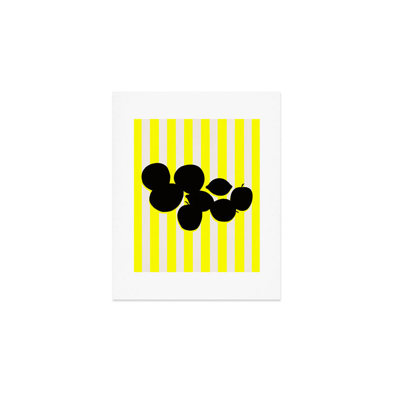 Still life- yellow stripe Art Print Gallery Image 1