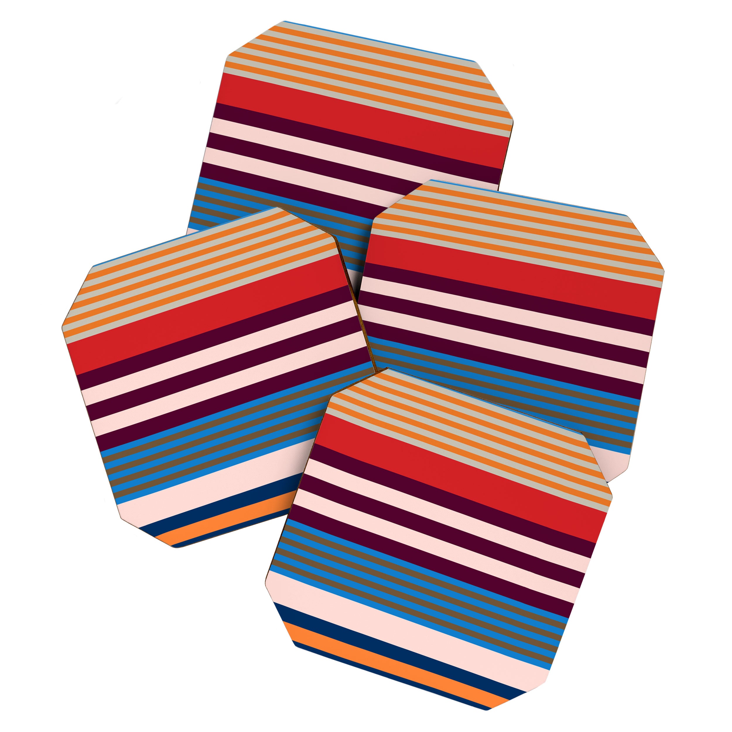 Stripe pattern 01 Coaster Gallery Image 1