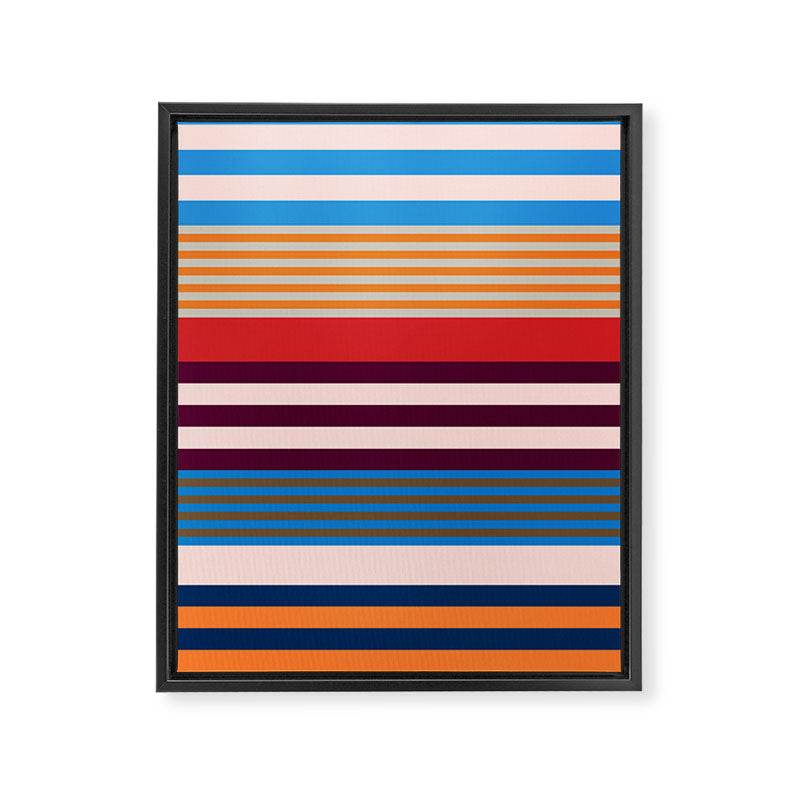 Stripe pattern 01 Framed Canvas Print Gallery Image 6