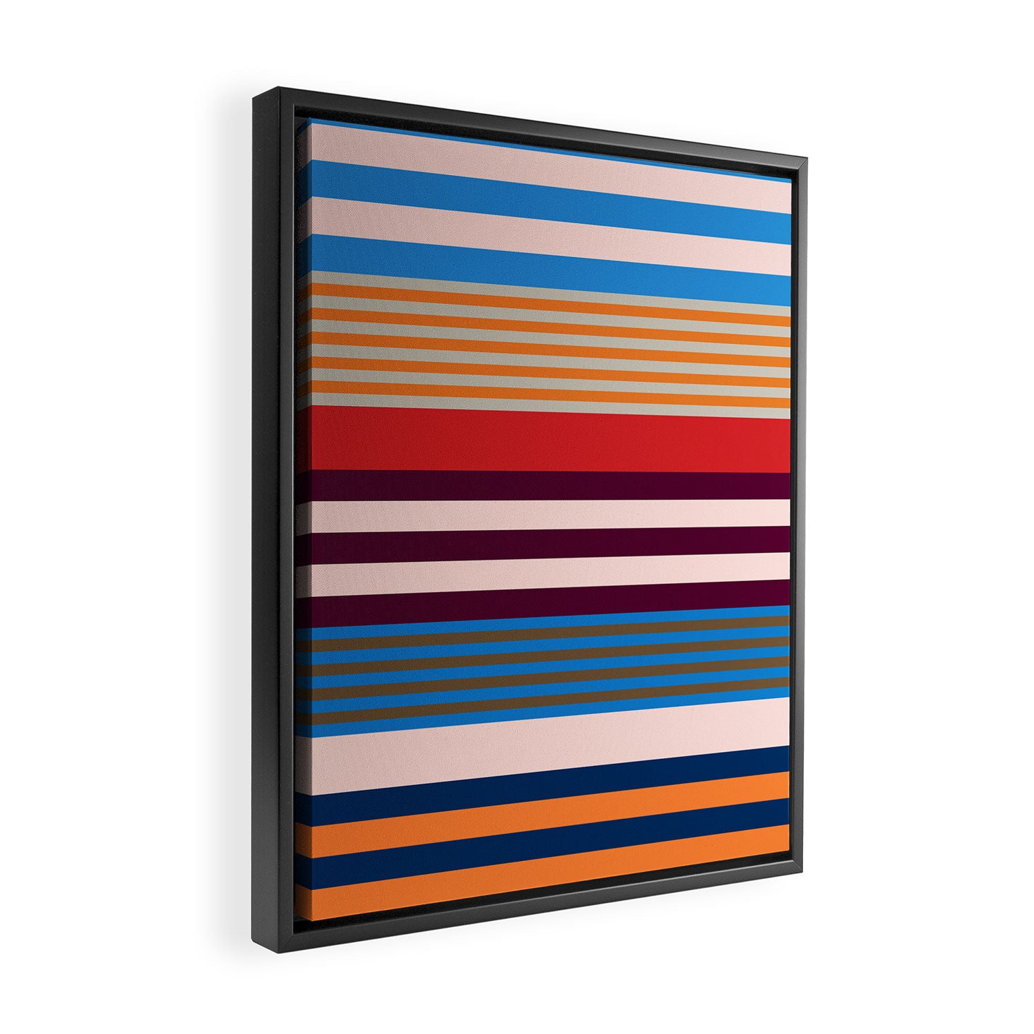 Stripe pattern 01 Framed Canvas Print Gallery Image 2