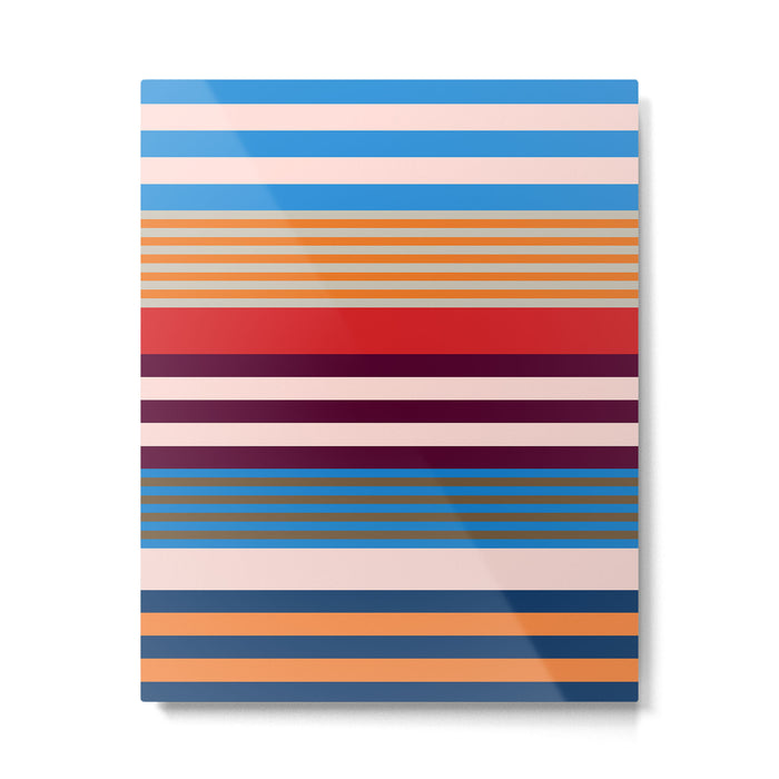 Stripe pattern 01 Metal Print Gallery Image 1