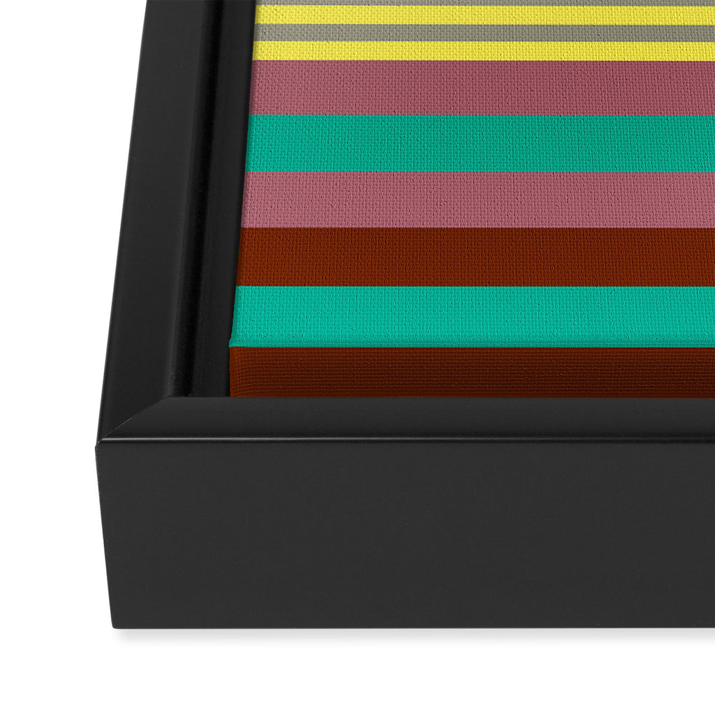 stripe pattern 02 Framed Canvas Print Gallery Image 3