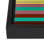 stripe pattern 02 Framed Canvas Print Gallery Image 3