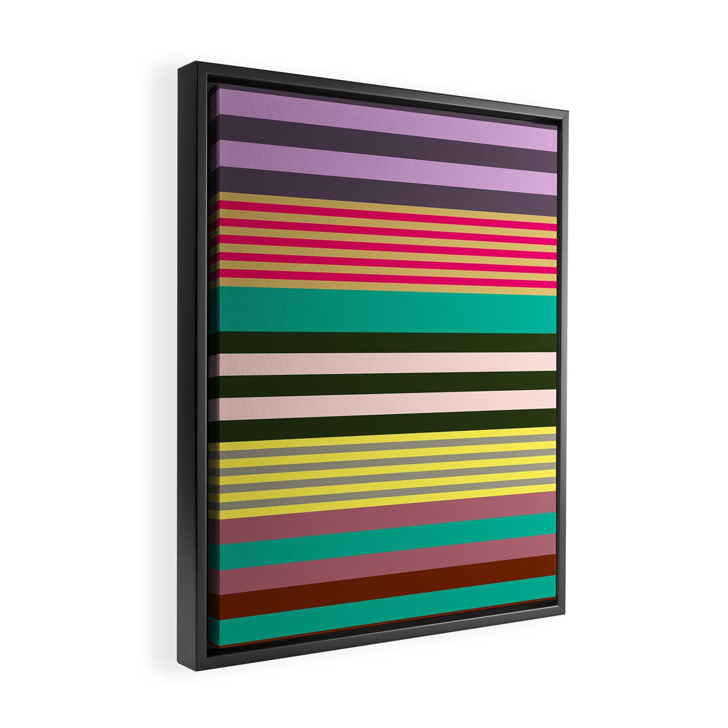 stripe pattern 02 Framed Canvas Print Gallery Image 2