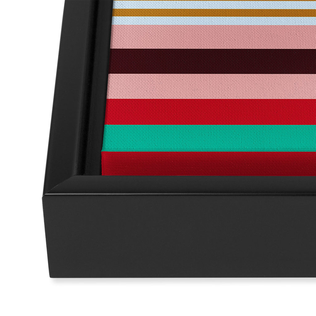 stripe pattern 03 Framed Canvas Print Gallery Image 3