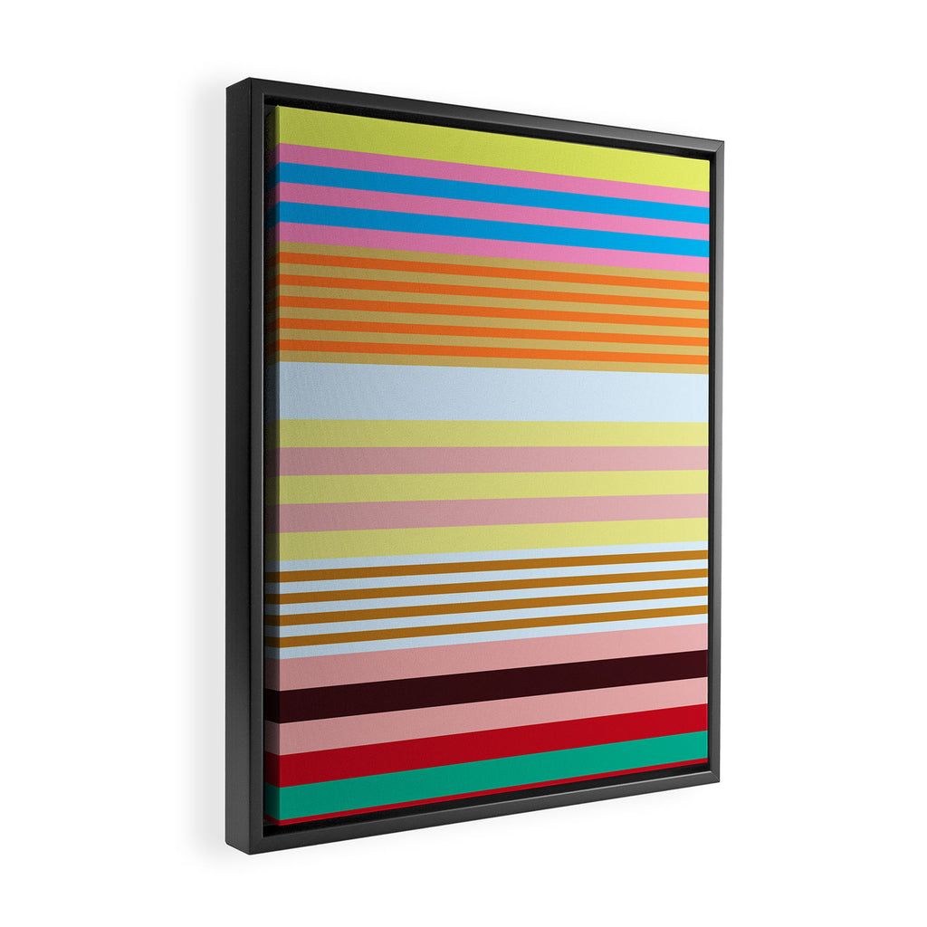 stripe pattern 03 Framed Canvas Print Gallery Image 2