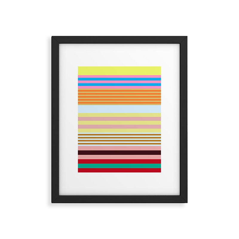 stripe pattern 03 Framed Art Print Gallery Image 5