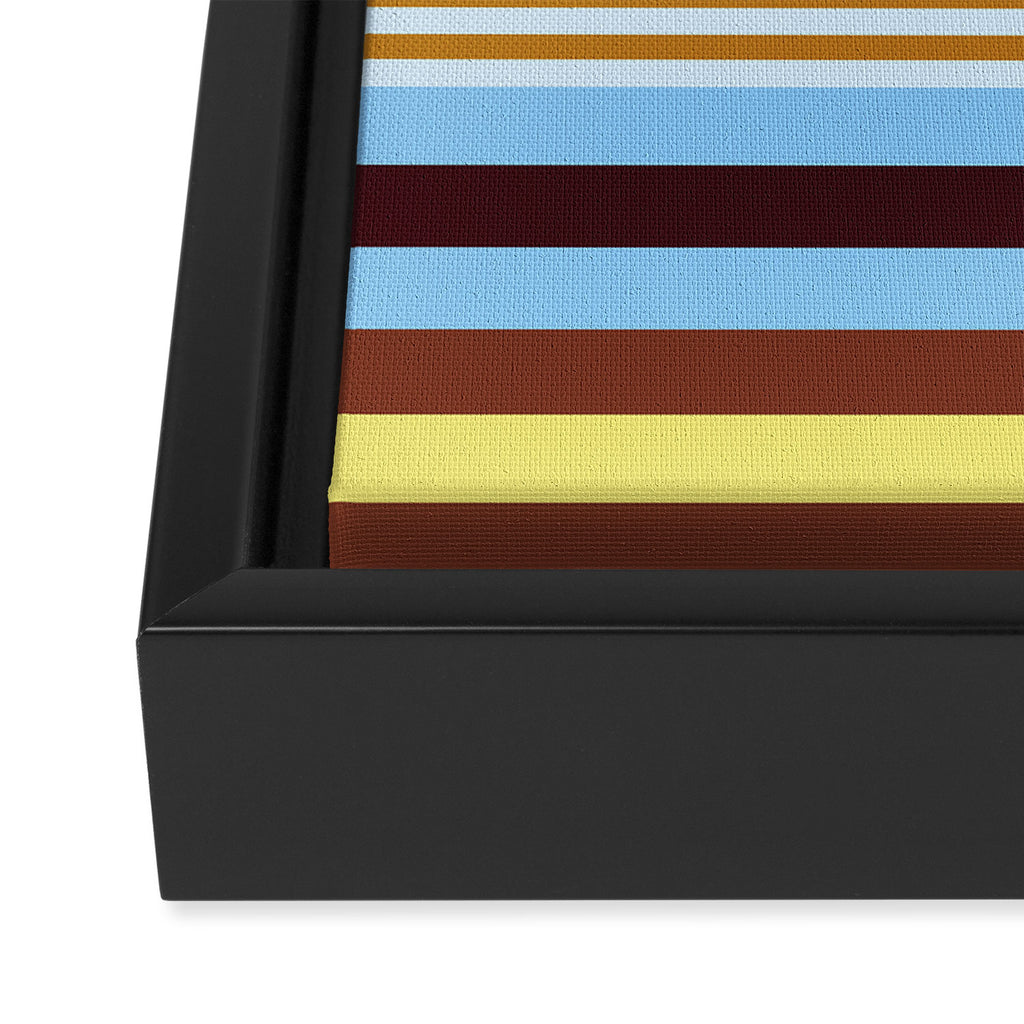 stripe pattern 04 Framed Canvas Print Gallery Image 3