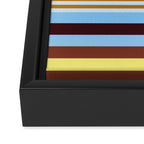 stripe pattern 04 Framed Canvas Print Gallery Image 3