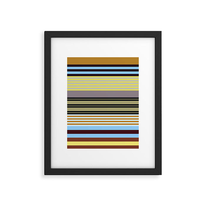 stripe pattern 04 Framed Art Print Gallery Image 1