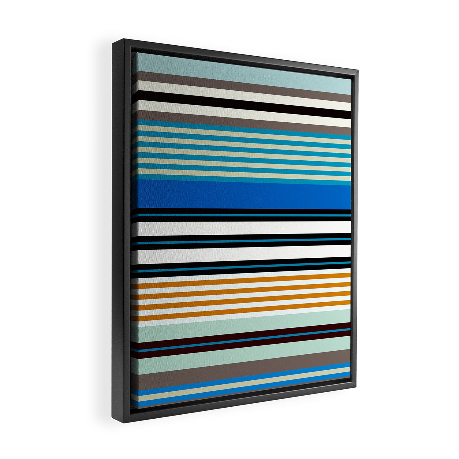 stripe pattern 05 Framed Canvas Print Gallery Image 2