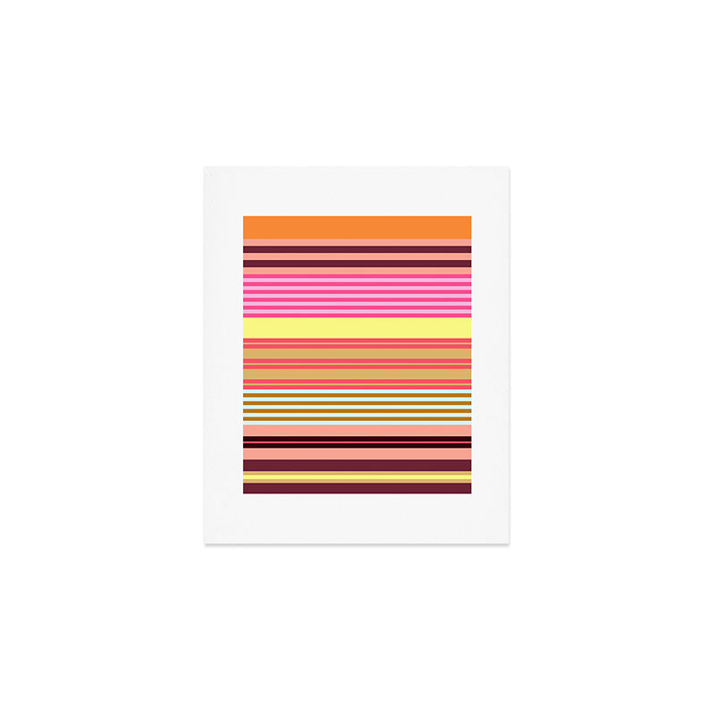 stripe pattern -bright Art Print Gallery Image 1