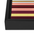 stripe pattern -bright Framed Canvas Print Gallery Image 3