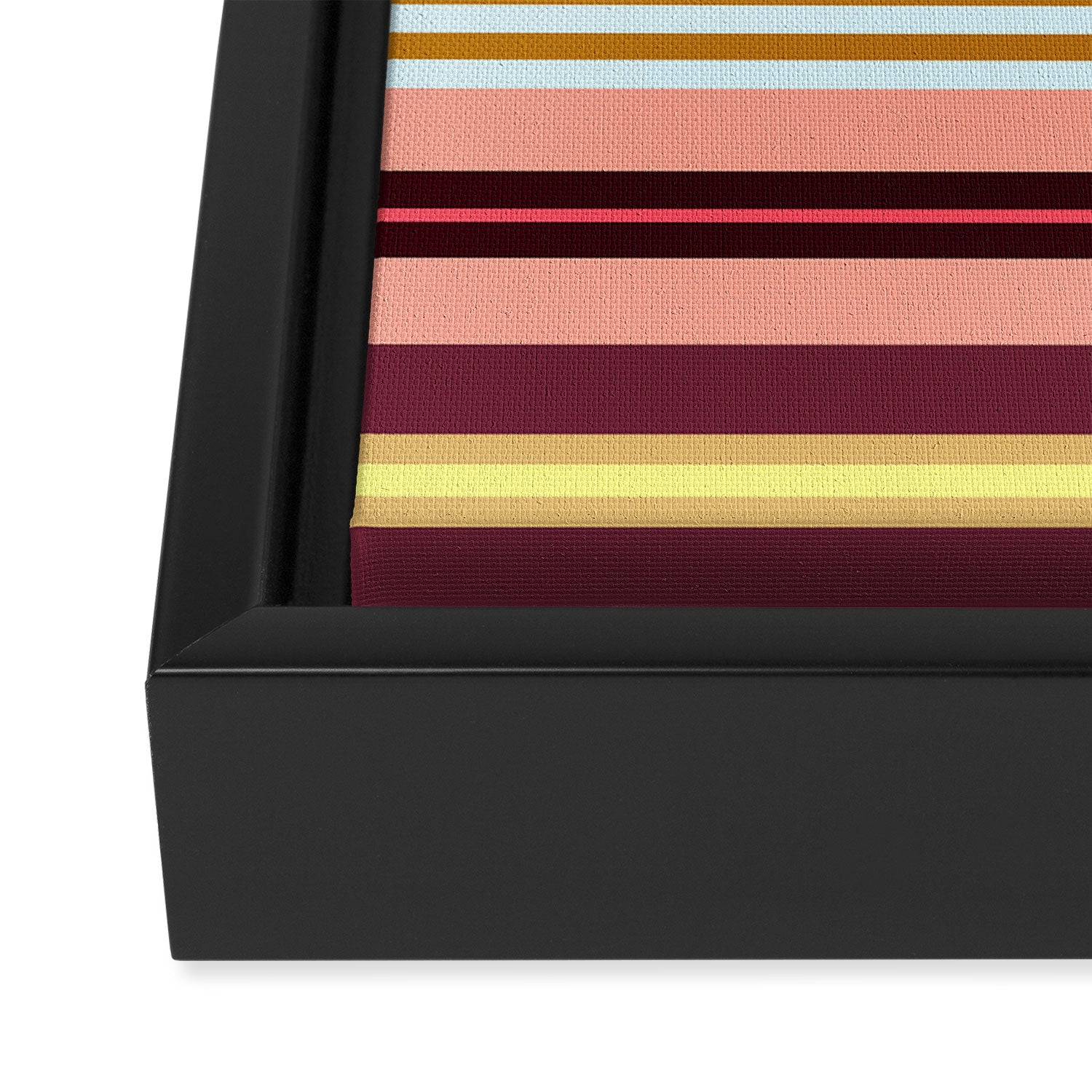 stripe pattern -bright Framed Canvas Print Gallery Image 3
