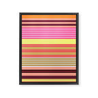 stripe pattern -bright Framed Canvas Print Gallery Image 6