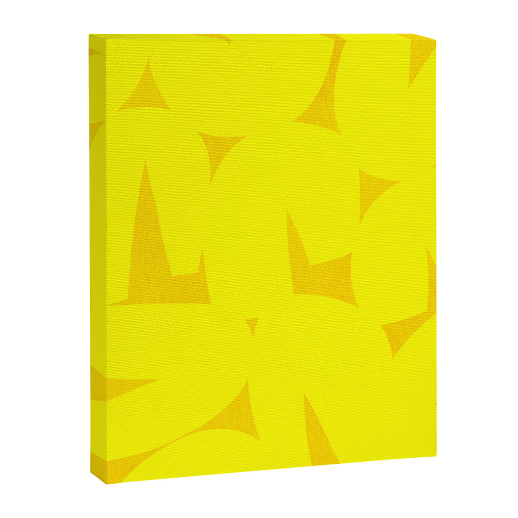 Yellow abstract shapes N02 Canvas Print Gallery Image 6