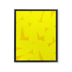 Yellow abstract shapes N02 Framed Canvas Print Gallery Image 6