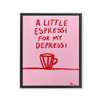 A Little Espressi  Framed Canvas Print Gallery Image 6