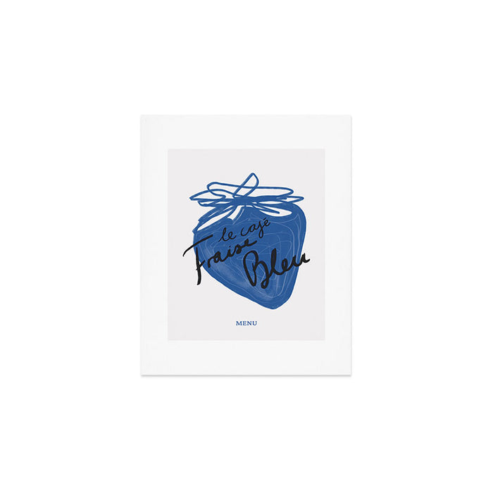 Café Fraise Bleu Art Print Gallery Image 1